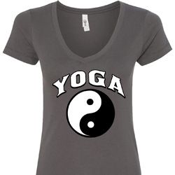 Yin Yang Yoga Arch Ladies V-Neck Yin Yang Yoga Arch Ladies V-Neck