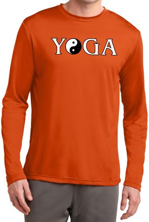 Yin Yang Yoga Text Dry Wicking Long Sleeve