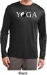 Yin Yang Yoga Text Dry Wicking Long Sleeve