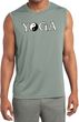 Yin Yang Yoga Text Dry Wicking Sleeveless Shirt