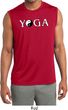 Yin Yang Yoga Text Dry Wicking Sleeveless Shirt