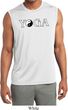 Yin Yang Yoga Text Dry Wicking Sleeveless Shirt