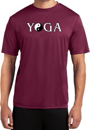 Yin Yang Yoga Text Dry Wicking T-shirt