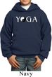 Yin Yang Yoga Text Kids Hoodie