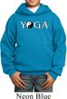 Yin Yang Yoga Text Kids Hoodie