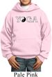Yin Yang Yoga Text Kids Hoodie