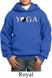 Yin Yang Yoga Text Kids Hoodie