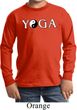 Yin Yang Yoga Text Kids Long Sleeve