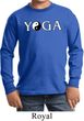 Yin Yang Yoga Text Kids Long Sleeve