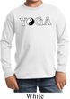 Yin Yang Yoga Text Kids Long Sleeve