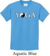Yin Yang Yoga Text Kids T-shirt