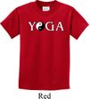 Yin Yang Yoga Text Kids T-shirt