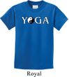 Yin Yang Yoga Text Kids T-shirt