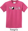 Yin Yang Yoga Text Kids T-shirt
