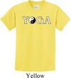 Yin Yang Yoga Text Kids T-shirt