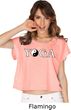Yin Yang Yoga Text Ladies Boxy Tee