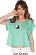 Yin Yang Yoga Text Ladies Boxy Tee