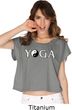 Yin Yang Yoga Text Ladies Boxy Tee