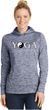 Yin Yang Yoga Text Ladies Dry Wicking Hoodie