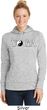 Yin Yang Yoga Text Ladies Dry Wicking Hoodie