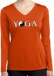 Yin Yang Yoga Text Ladies Dry Wicking Long Sleeve