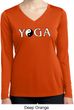 Yin Yang Yoga Text Ladies Dry Wicking Long Sleeve