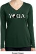 Yin Yang Yoga Text Ladies Dry Wicking Long Sleeve