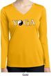 Yin Yang Yoga Text Ladies Dry Wicking Long Sleeve