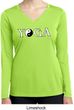Yin Yang Yoga Text Ladies Dry Wicking Long Sleeve