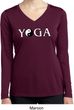 Yin Yang Yoga Text Ladies Dry Wicking Long Sleeve