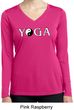 Yin Yang Yoga Text Ladies Dry Wicking Long Sleeve