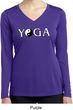 Yin Yang Yoga Text Ladies Dry Wicking Long Sleeve