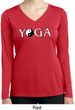 Yin Yang Yoga Text Ladies Dry Wicking Long Sleeve