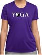 Yin Yang Yoga Text Ladies Dry Wicking T-shirt