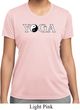 Yin Yang Yoga Text Ladies Dry Wicking T-shirt