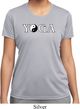 Yin Yang Yoga Text Ladies Dry Wicking T-shirt