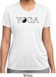 Yin Yang Yoga Text Ladies Dry Wicking T-shirt