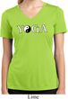 Yin Yang Yoga Text Ladies Dry Wicking V-neck