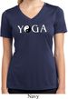 Yin Yang Yoga Text Ladies Dry Wicking V-neck