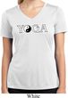 Yin Yang Yoga Text Ladies Dry Wicking V-neck