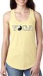 Yin Yang Yoga Text Ladies Ideal Tank Top