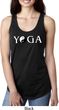 Yin Yang Yoga Text Ladies Ideal Tank Top