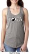 Yin Yang Yoga Text Ladies Ideal Tank Top