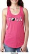 Yin Yang Yoga Text Ladies Ideal Tank Top