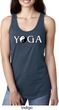 Yin Yang Yoga Text Ladies Ideal Tank Top
