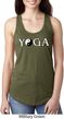 Yin Yang Yoga Text Ladies Ideal Tank Top