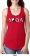 Yin Yang Yoga Text Ladies Ideal Tank Top