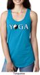 Yin Yang Yoga Text Ladies Ideal Tank Top