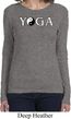 Yin Yang Yoga Text Ladies Long Sleeve