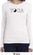 Yin Yang Yoga Text Ladies Long Sleeve